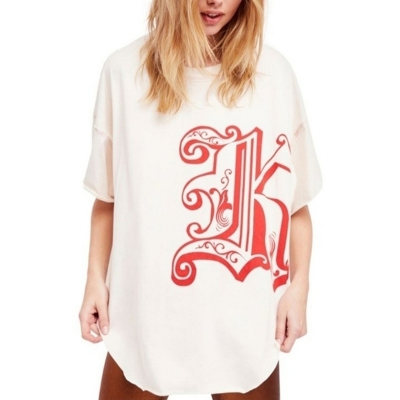 Free People Tops - Free People Letter Graphic Tee.